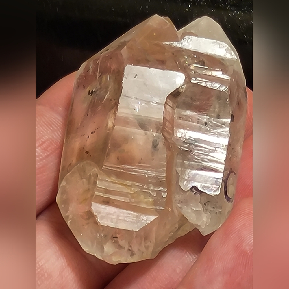 Rare 3x Moving Herkimer Diamond Moving Carbon Inclusion X3 Huge Twin 58.24g